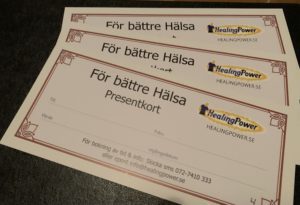 presentkort hälsa